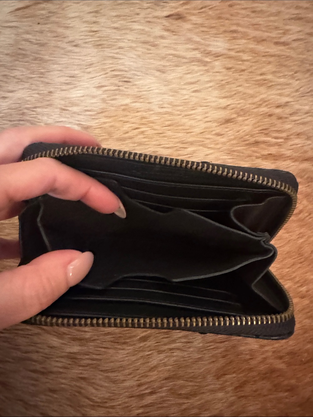 Black Python Wristlet Card & Key Holder - Picture 3 of 6